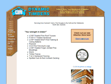 Tablet Screenshot of dynamictimbers.com.au